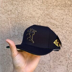 KTH KILL THE HYPE LA SACRED LOS ANGELES FAN CLUB (LAFC) METTALLIC GOLD HAT